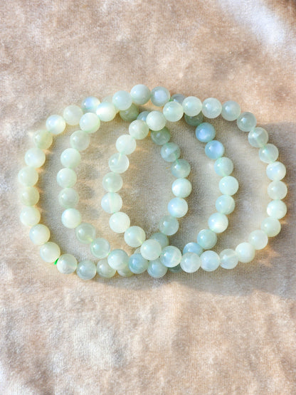 Silky Sage Green Moonstone 7mm