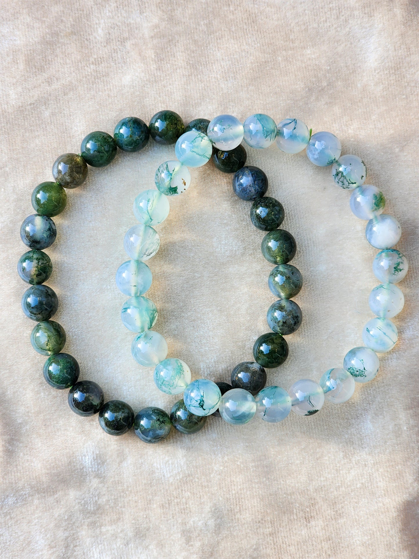 Moss Agate Bracelet 8mm