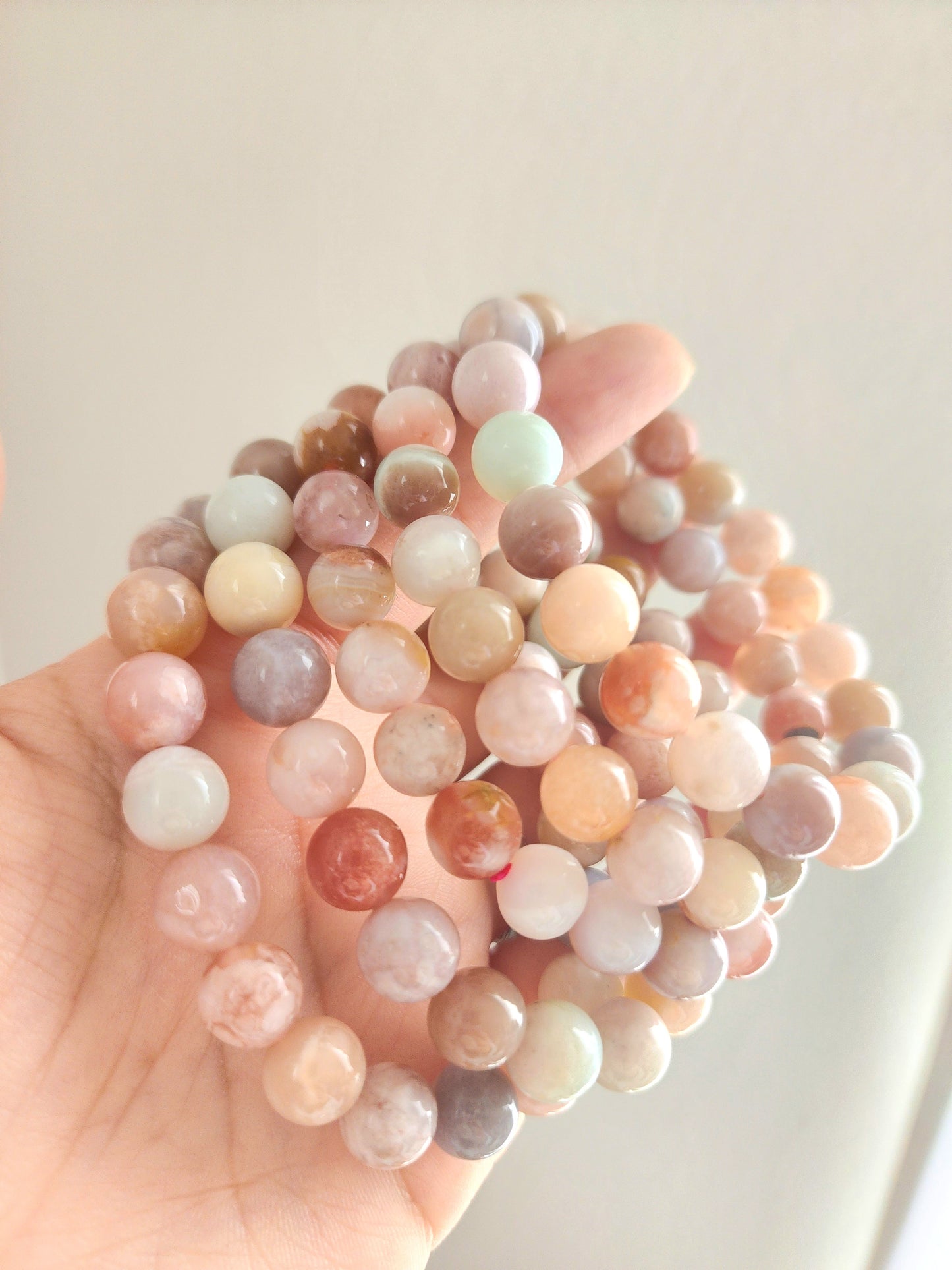 Flower Agate 🌸 Bracelet 9mm